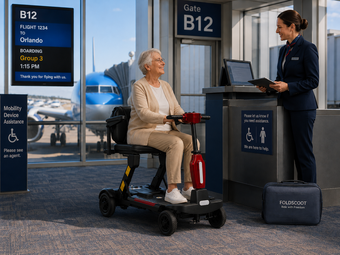 FoldScoot FS-T1, FS-T2 and FS-T3 mobility scooter air travel comparison