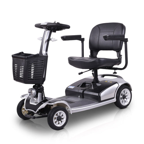 FoldScoot FS-TRAVEL35 silver heavy-duty 4-wheel mobility scooter