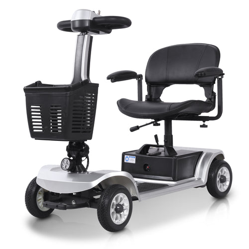 FoldScoot FS-M1 silver 4-wheel mobility scooter
