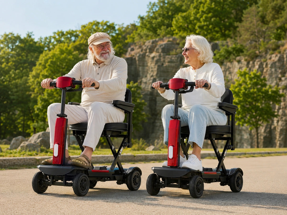 FoldScoot FS-T2 4-Wheel Travel Mobility Scooter
