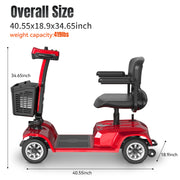 FoldScoot FS-TRAVEL20 mobility scooter dimensions and weight capacity
