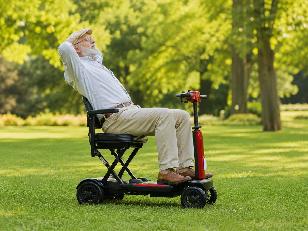 FoldScoot FS-T2 4-Wheel Travel Mobility Scooter