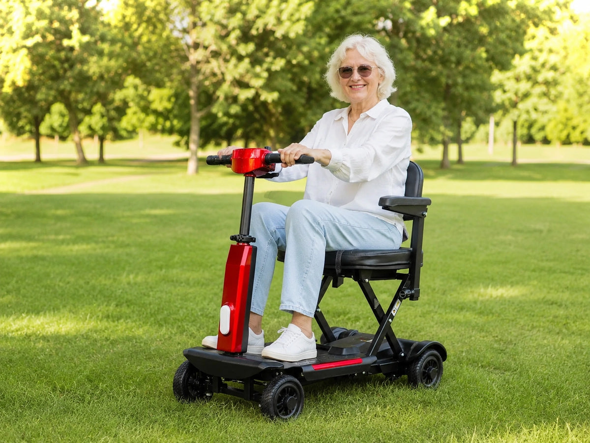 FoldScoot FS-T2 4-Wheel Travel Mobility Scooter