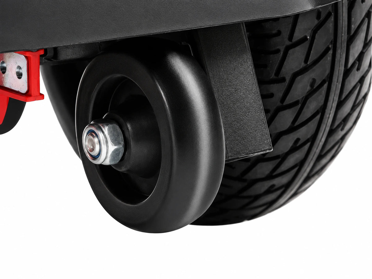 FoldScoot FS-T3 rear anti-tip safety wheel detail