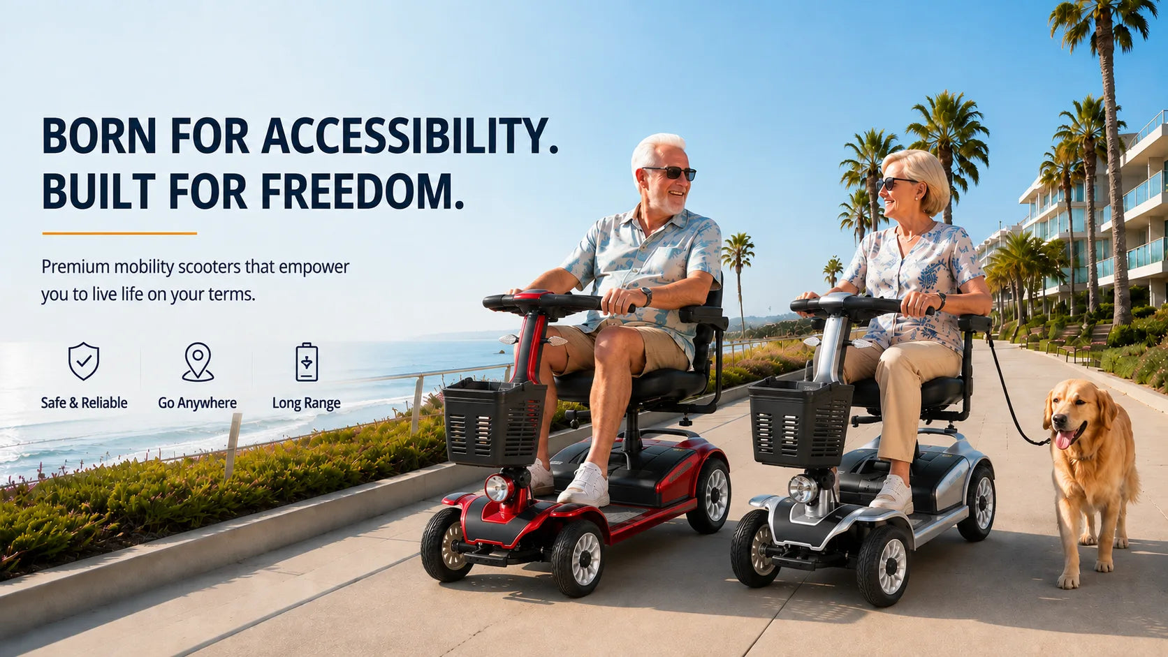 FOLDSCOOT mobility scooter banner
