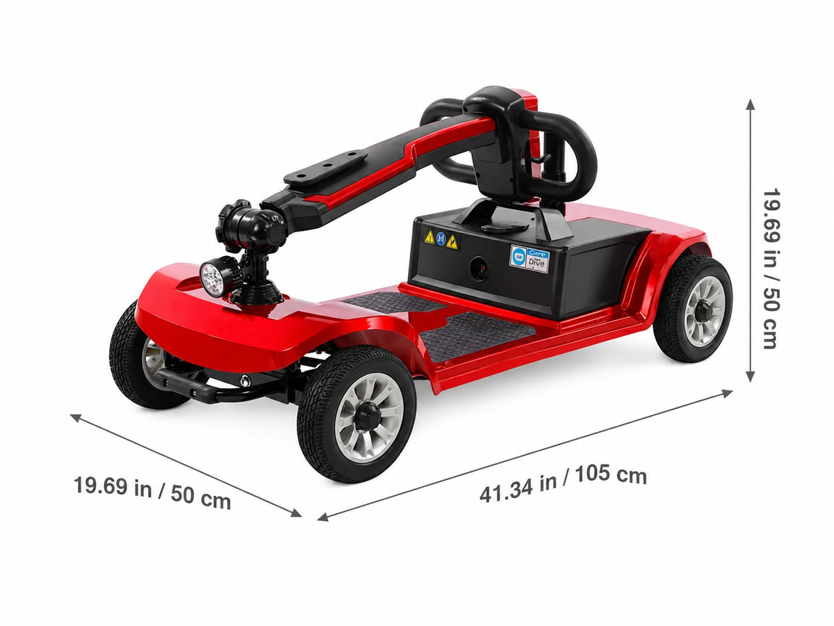 FoldScoot FS-C2 4-Wheel Comfort Mobility Scooters dimensions 1