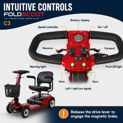 FoldScoot FS-C3 4-wheel comfort mobility scooter - product image 8