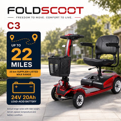 FoldScoot FS-C3 4-wheel comfort mobility scooter - product image 9