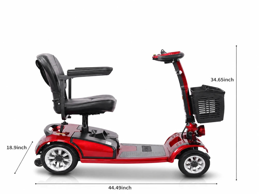 FoldScoot FS-C3 4-Wheel Comfort Mobility Scooters dimensions 2