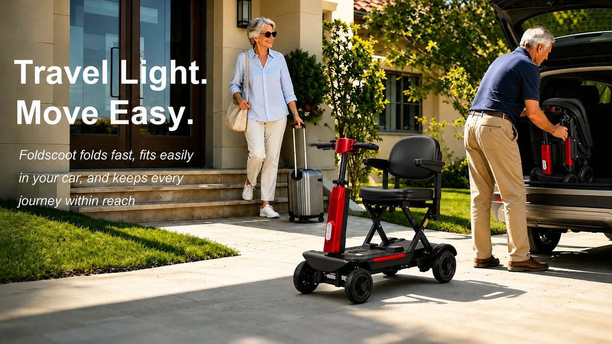 FOLDSCOOT mobility scooter banner